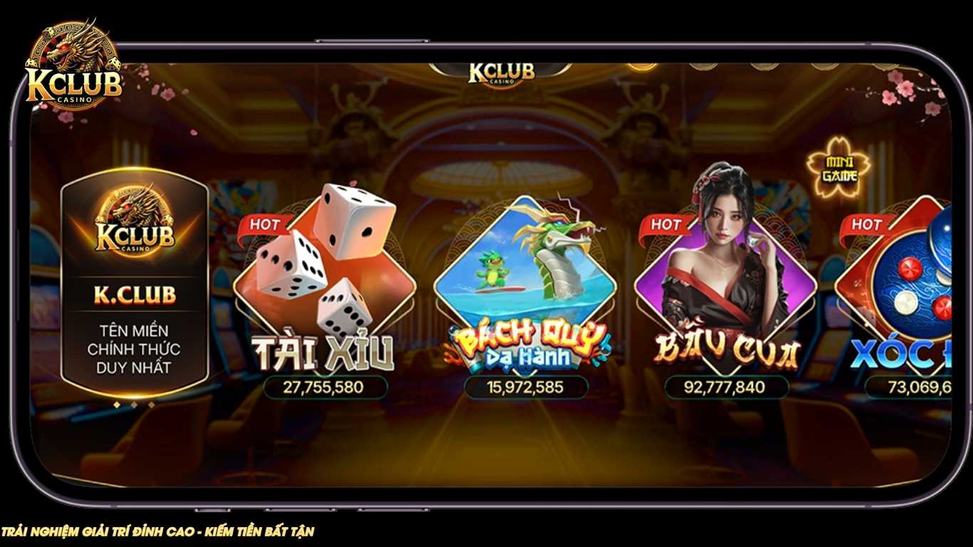 Giới thiệu Kclub - Sảnh game hấp dẫn