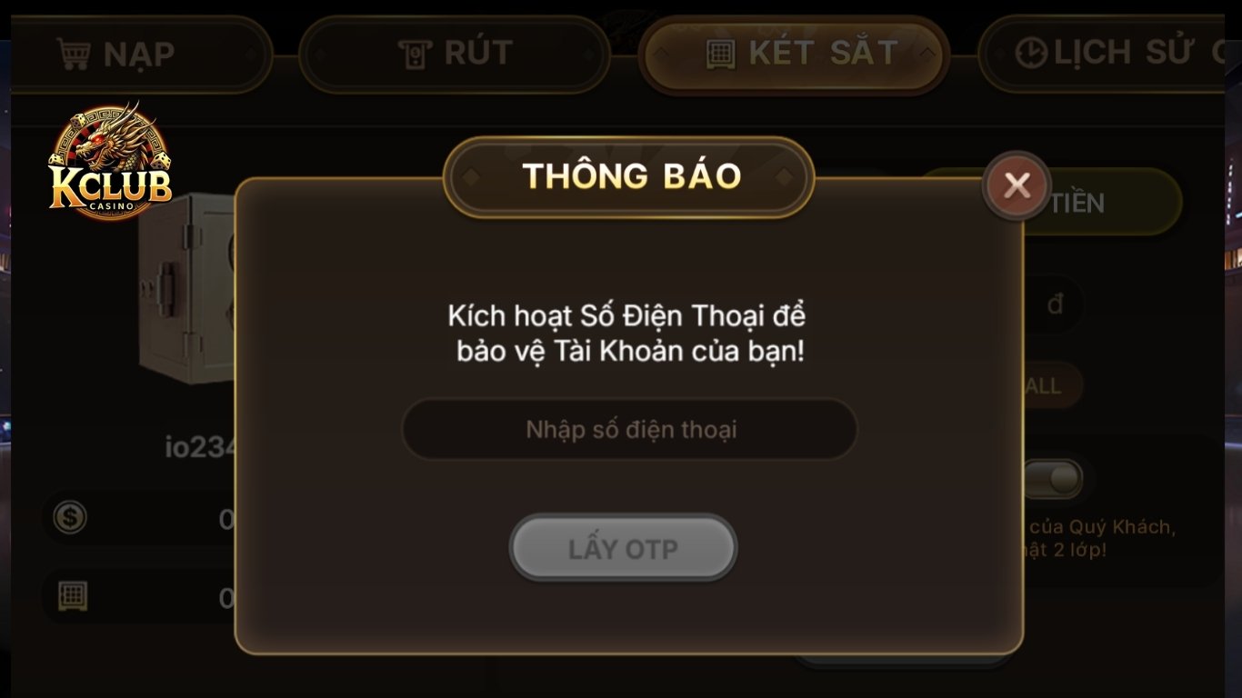 Vì sao người chơi nên sử dụng tính năng két sắt Kclub?