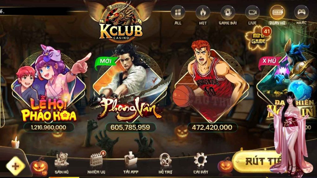 Top những game slot Kclub được yêu thích nhất hiện nay 