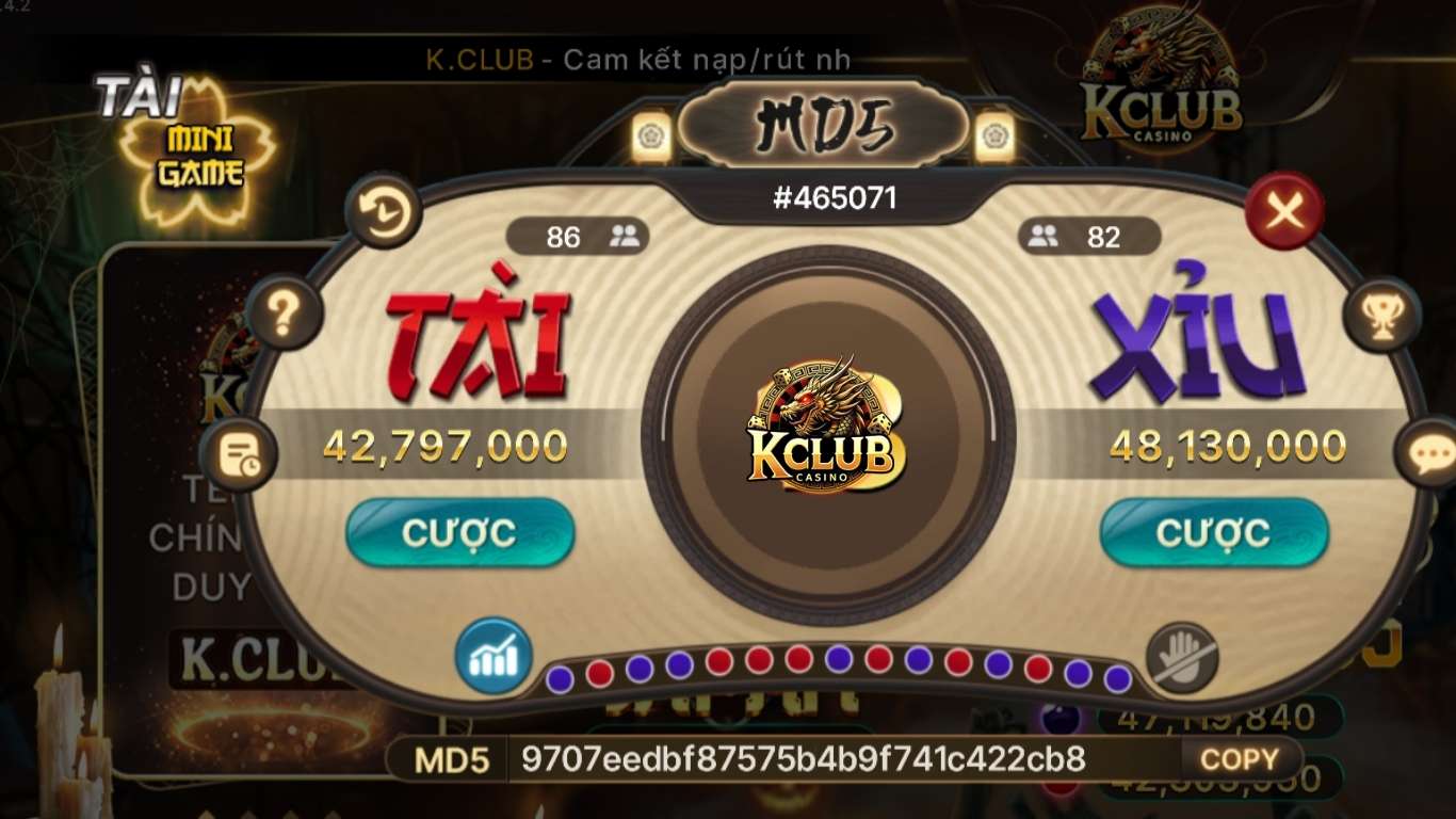 Các sảnh chơi tài xỉu hấp dẫn trên cổng game Kclub 