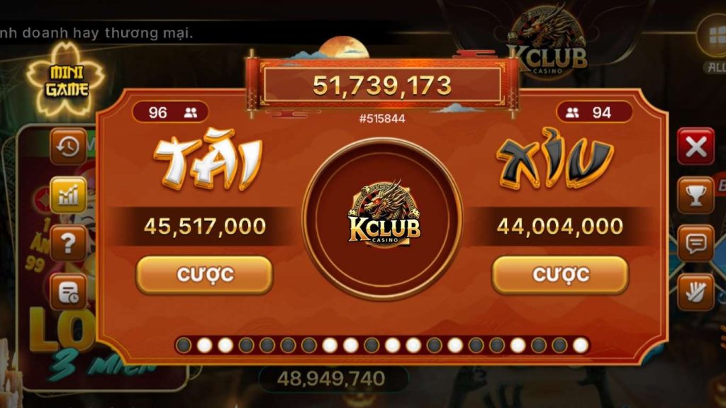 Giới thiệu game tài xỉu Kclub