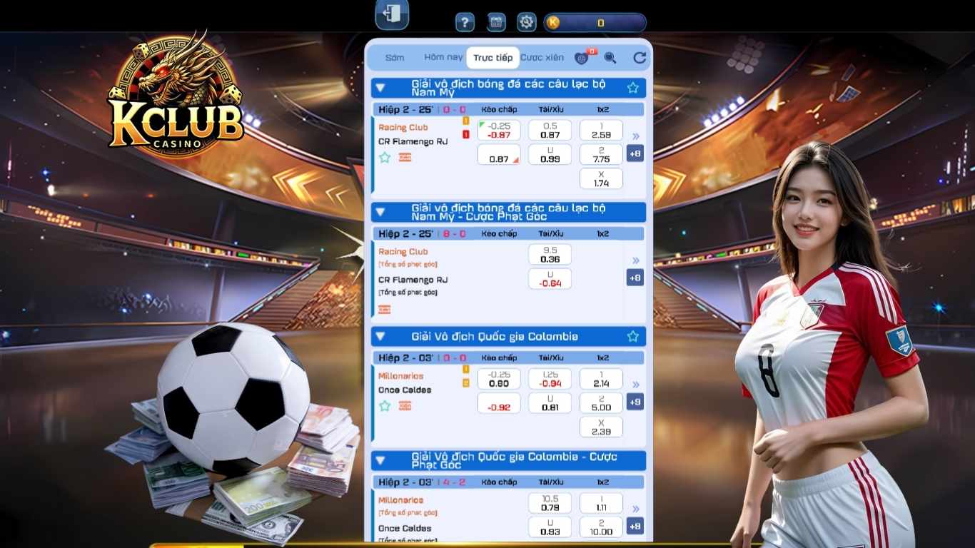 Những bộ môn cá cược thể thao Kclub được yêu thích nhất