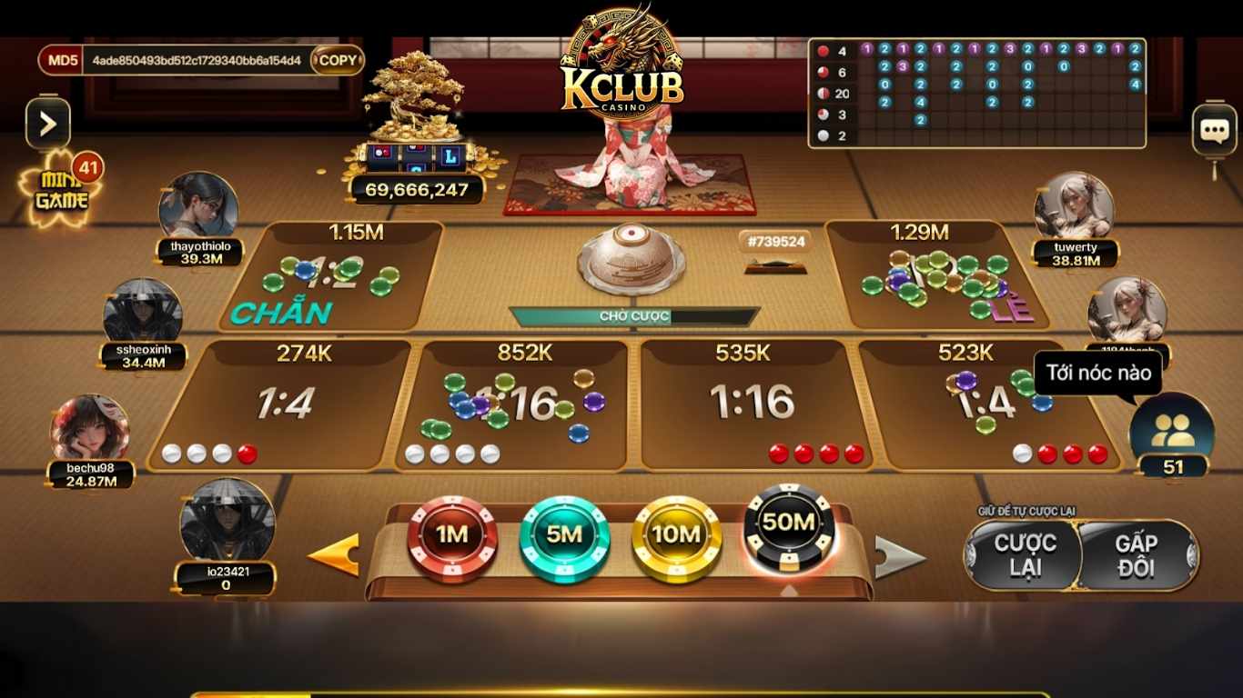 Chi tiết về cách chơi xóc đĩa Kclub cho tân thủ