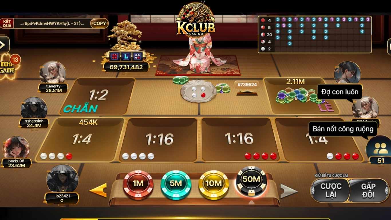 Top 3 ưu điểm của sảnh game xóc đĩa Kclub 